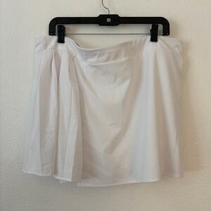 Avia SZ XXL White Athletic Skort with Attached Biker Shorts